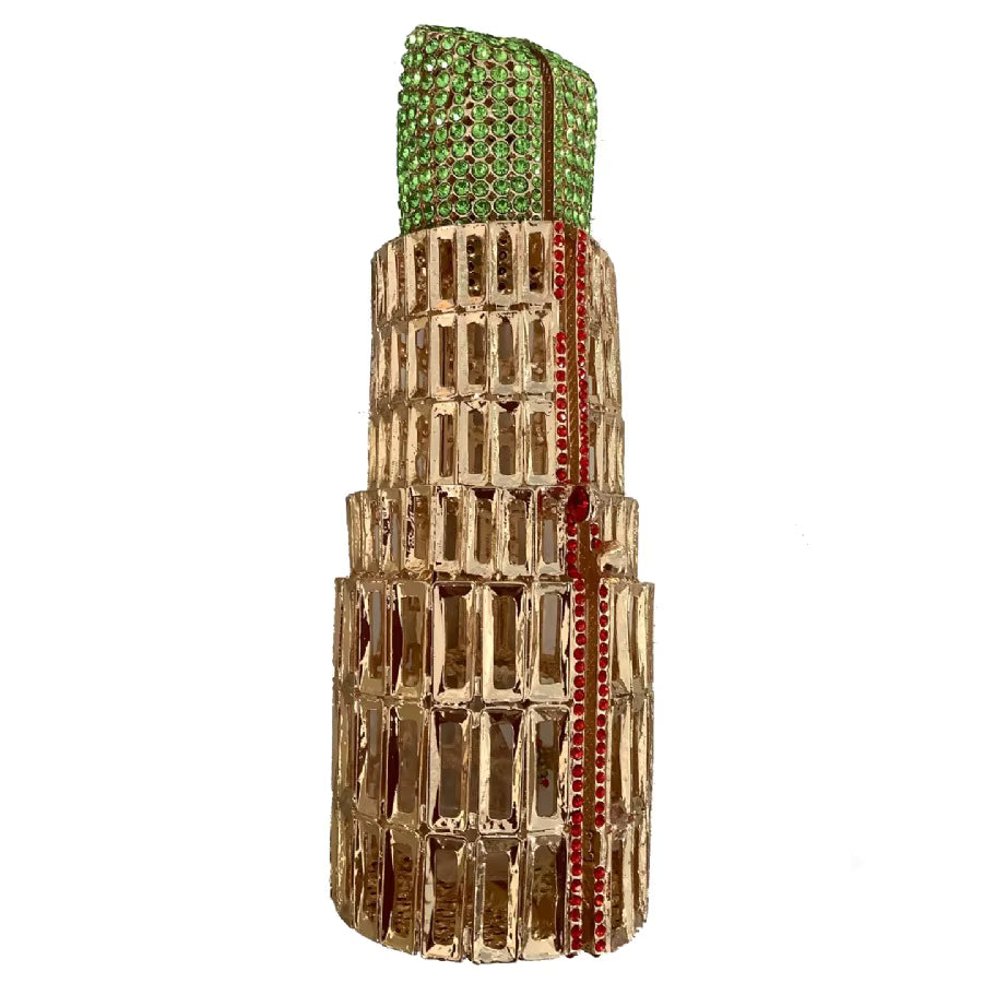 Lipstick Rhinestone Gem Purse